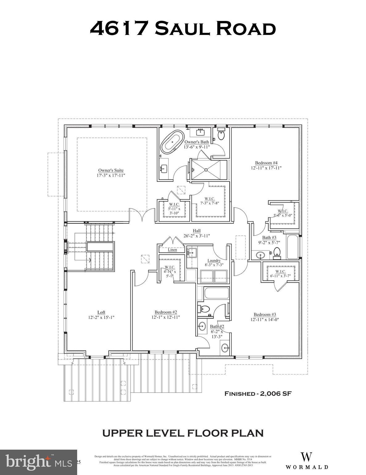 4617 Saul Road Kensington, MD 20895 - Photo 7 of 8 Upper Level Floor Plan