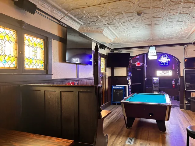 a room with musical instruments