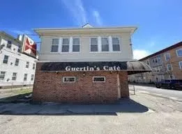 a front view of a building