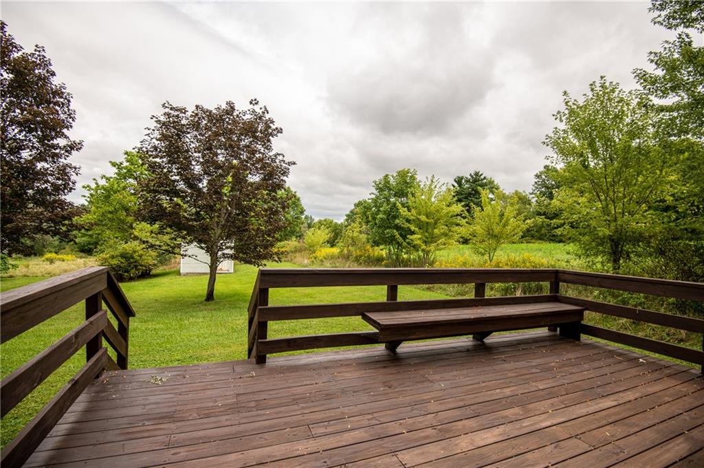 2634 Lake Road Clark, PA 16150 - Photo 23 of 25 Wonderful deck with bench seating for family cook outs.