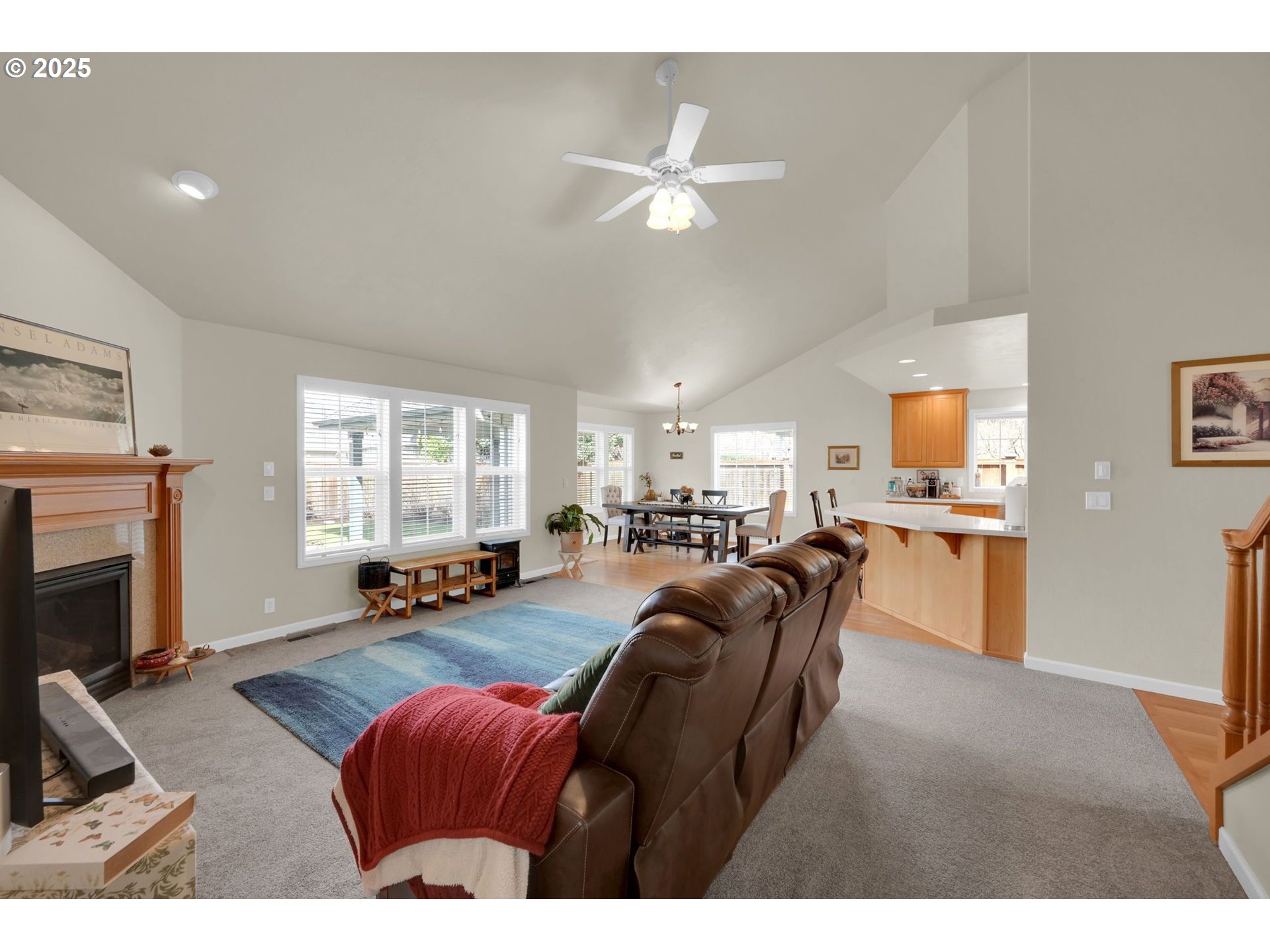 832 Mint Meadow Way Springfield, OR 97477 - Photo 8 of 31 a living room with furniture and a fireplace