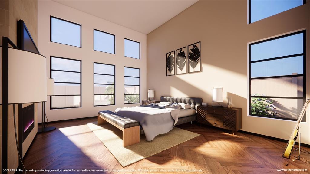 3505 Sky Rdg Lane Melissa, TX 75454 - Photo 11 of 14 a spacious bedroom with a bed and wooden floor