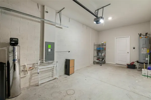 a view of a storage & utility room with closet