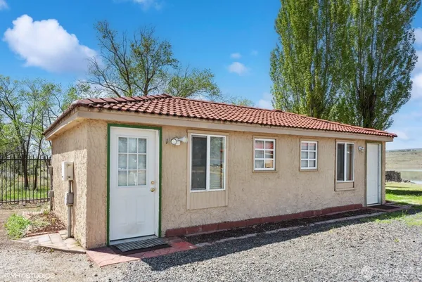 a front view of a house