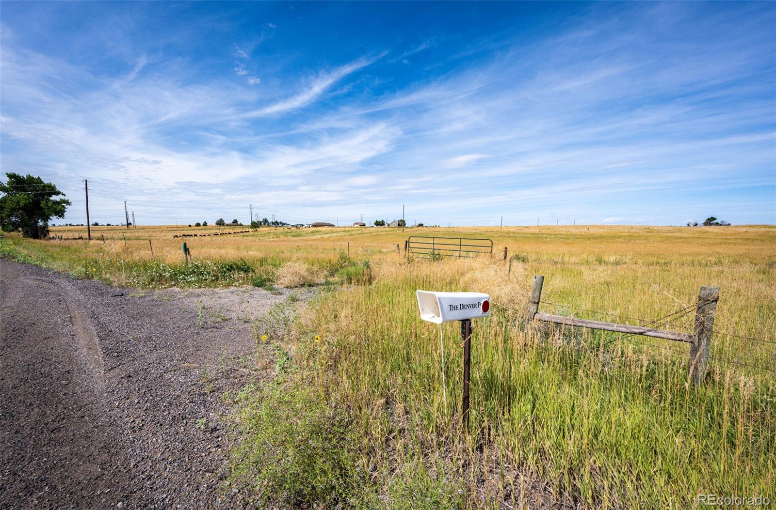 4055 South Co Road 193 Byers, CO 80103 - Photo 2 of 10 a view of a lake with a yard