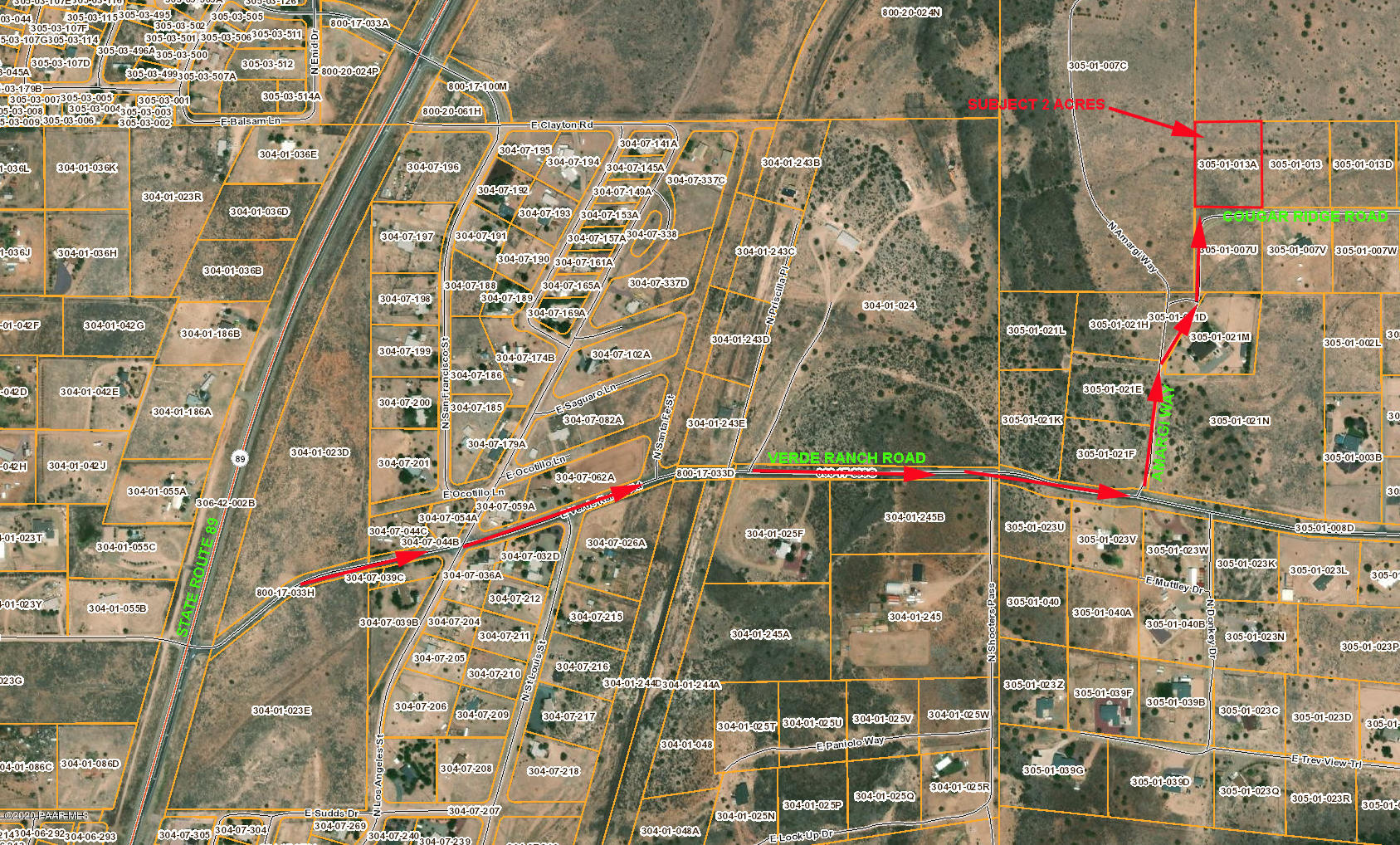 1120 East Cougar Ridge Road Paulden, AZ 86334 - Photo 4 of 26 Aerial 2