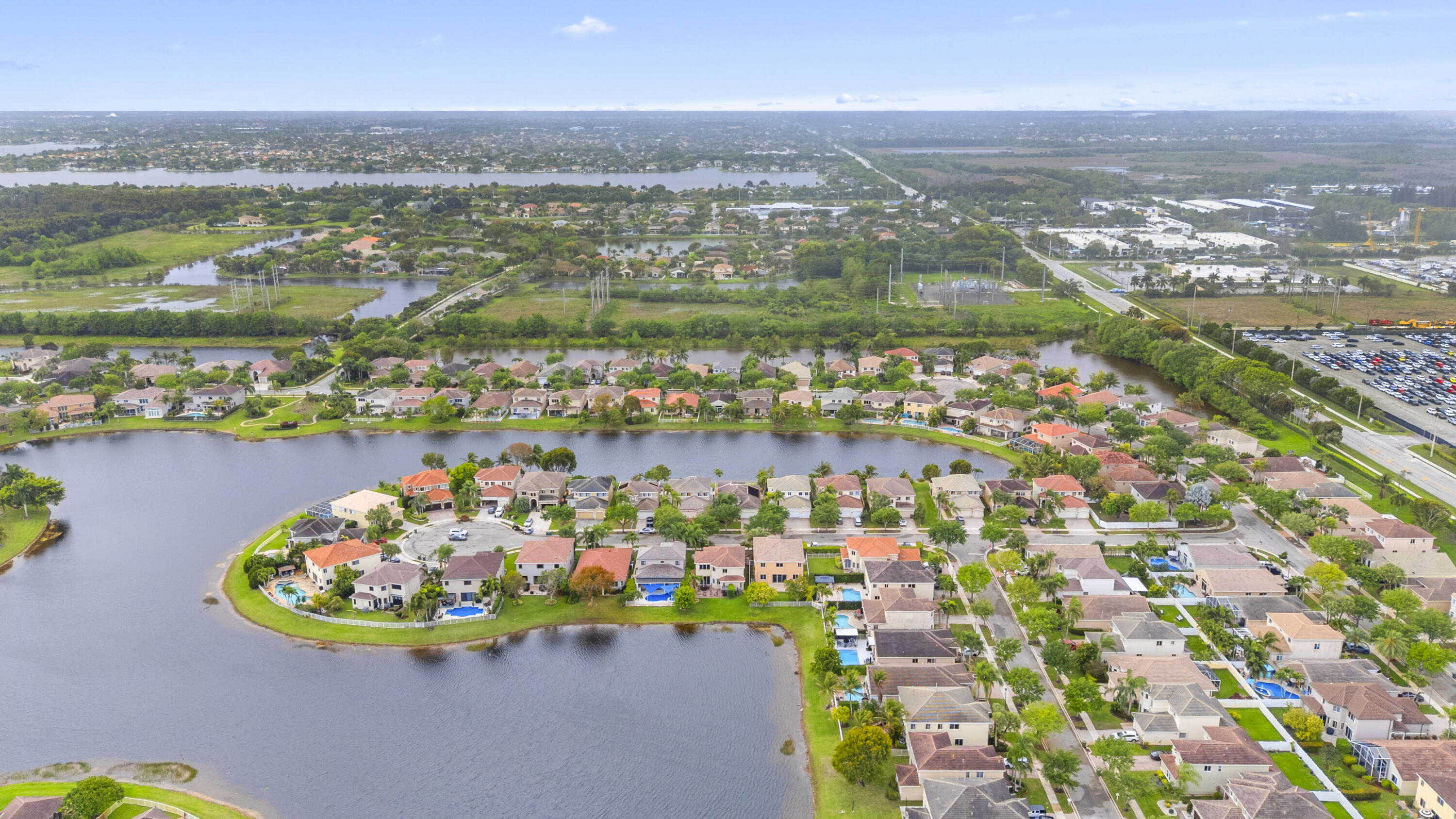 19389 Southwest 64th Street Pembroke Pines, FL 33332 - Photo 51 of 61 an aerial view of a houses with a swimming pool