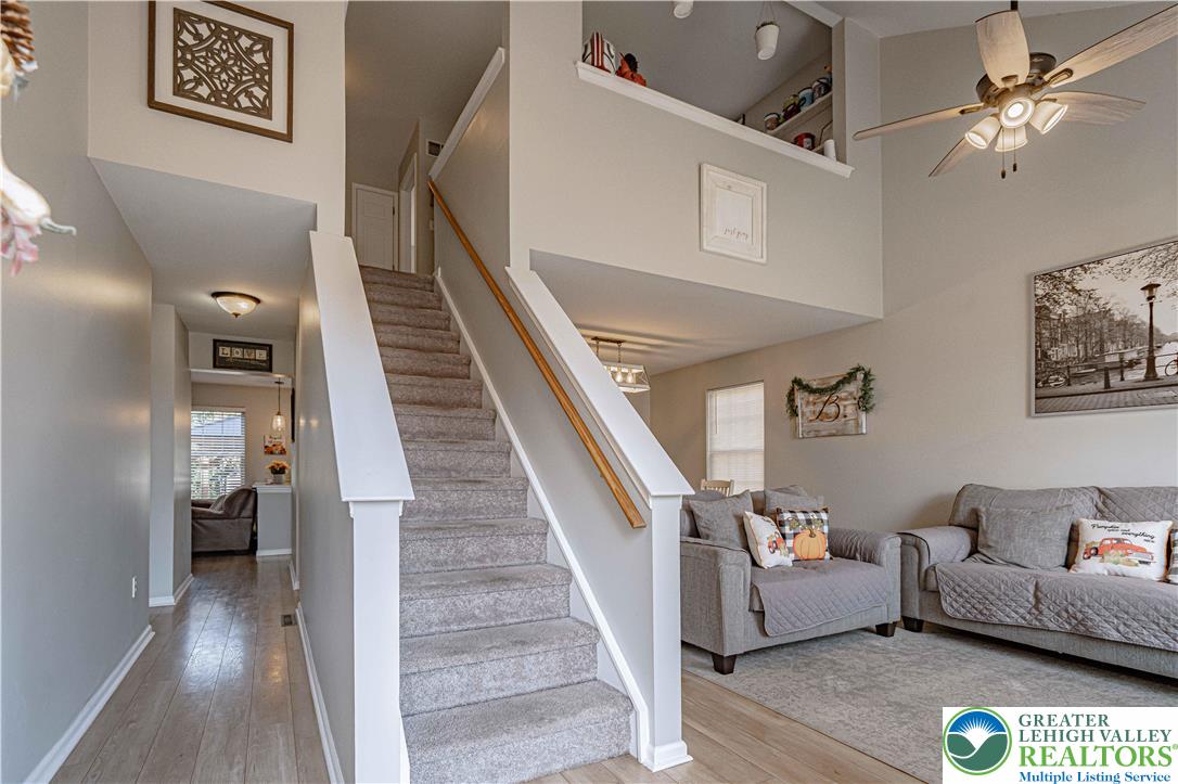 2389 Juniper Drive Coplay, PA 18037 - Photo 5 of 46 a living room with furniture and stairs