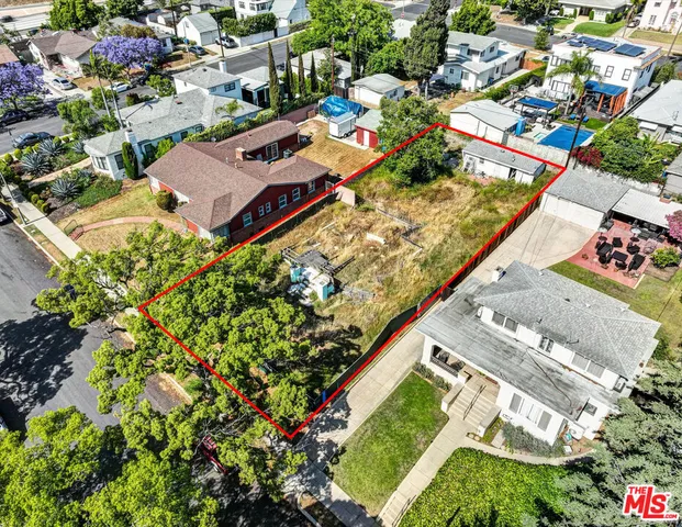 an aerial view of a city