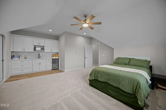 a view of a yard with trees