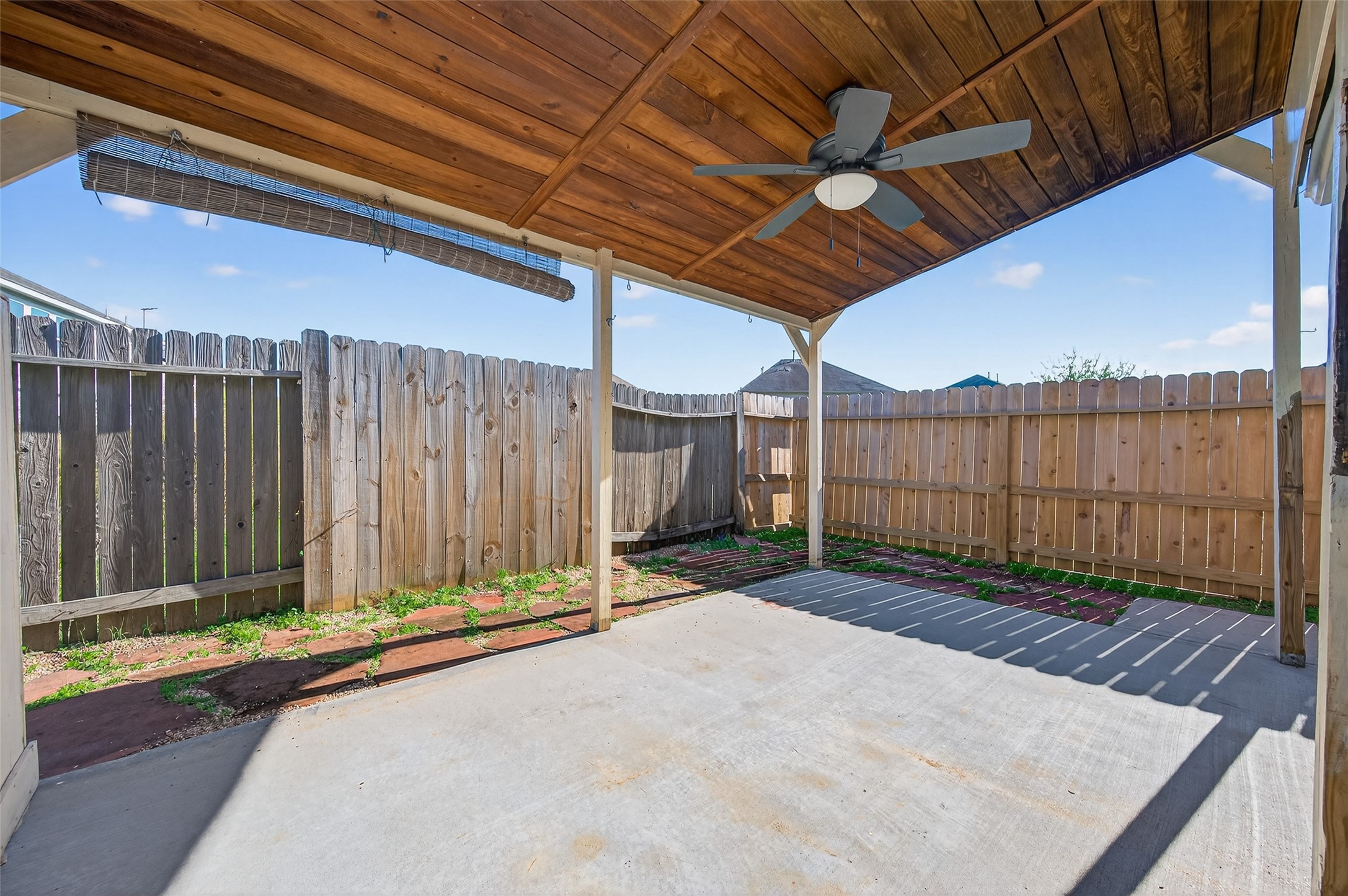 2487 Elm Crossing Trail Spring, TX 77386 - Photo 40 of 46 a view of a backyard with wooden fence