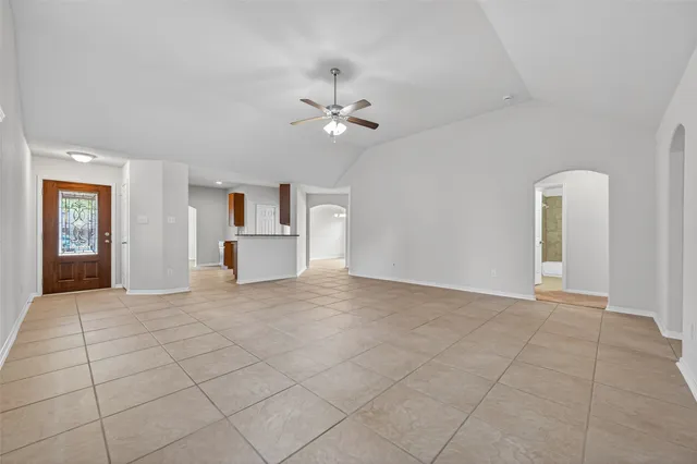 a view of a kitchen with furniture and cabinet