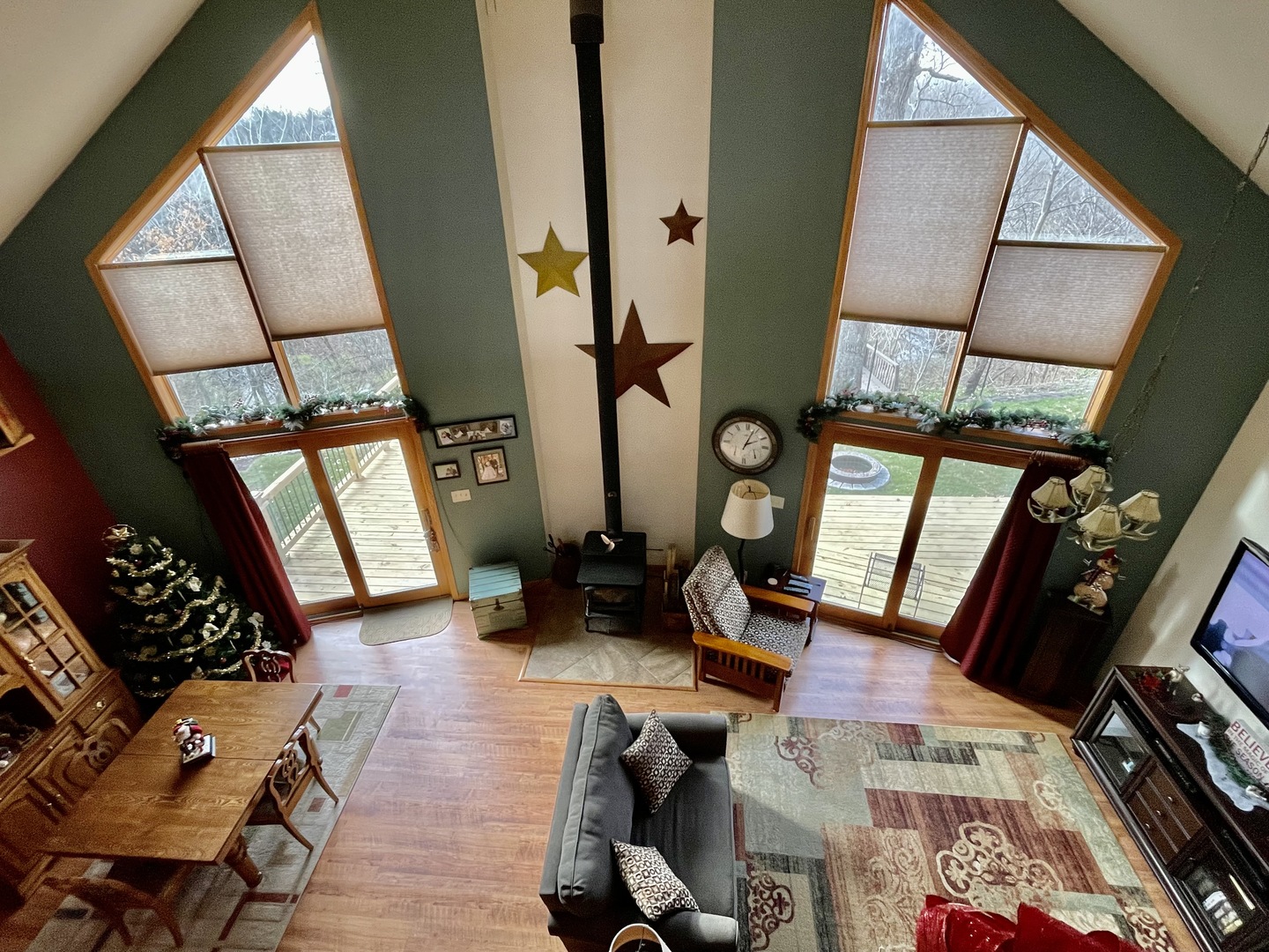 2121 East 875th Road Tonica, IL 61370 - Photo 14 of 17 a living room with furniture and a fireplace