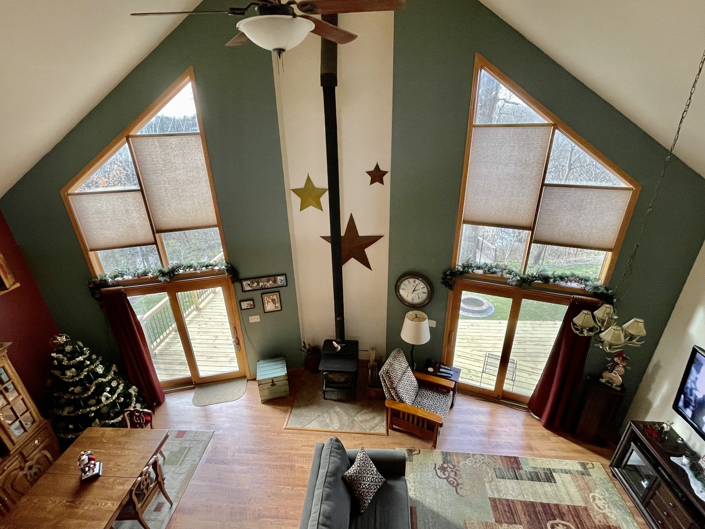 2121 East 875th Road Tonica, IL 61370 - Photo 15 of 17 a living room with furniture and a fireplace