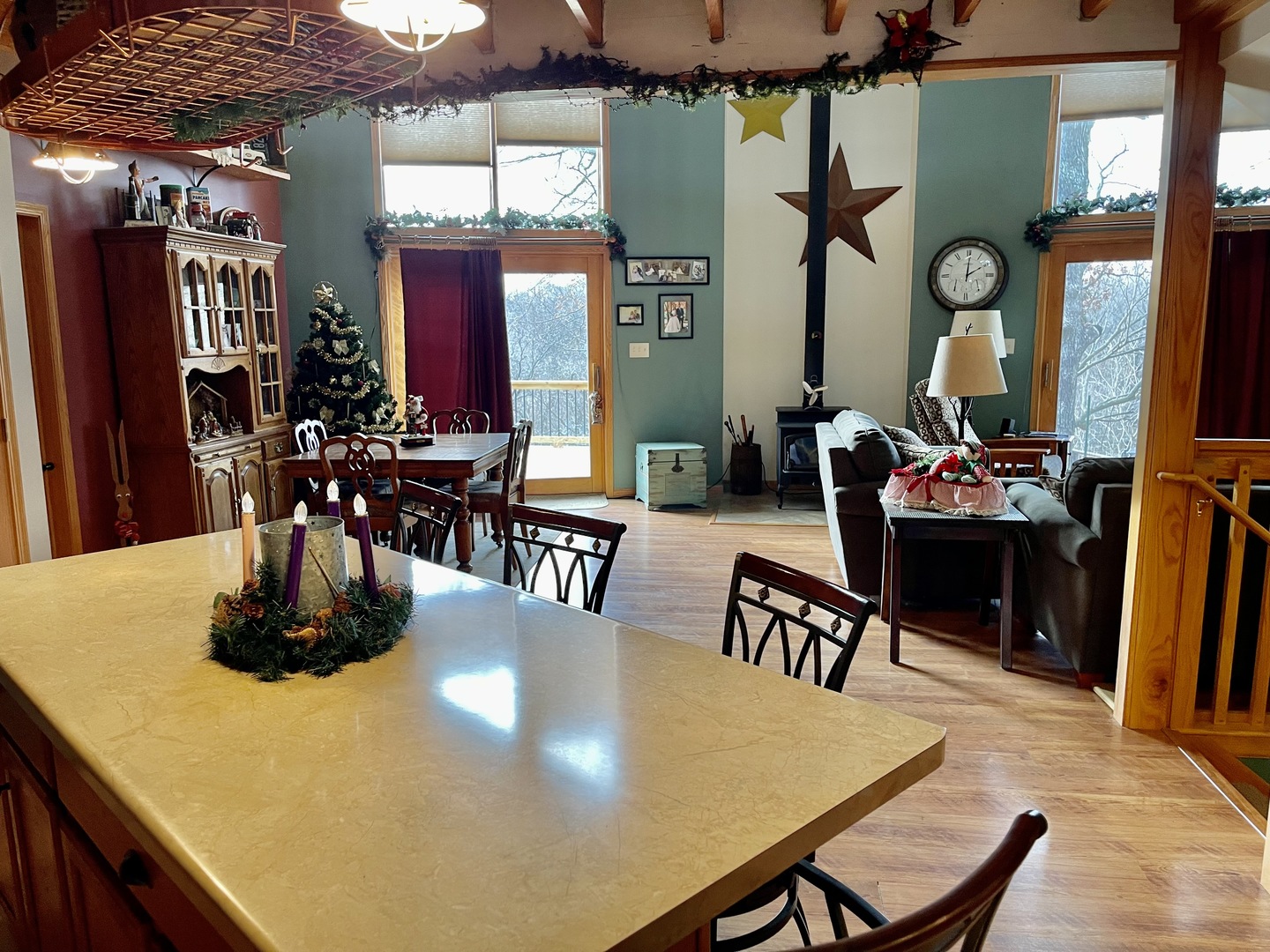 2121 East 875th Road Tonica, IL 61370 - Photo 10 of 17 a dining room with furniture and wooden floor
