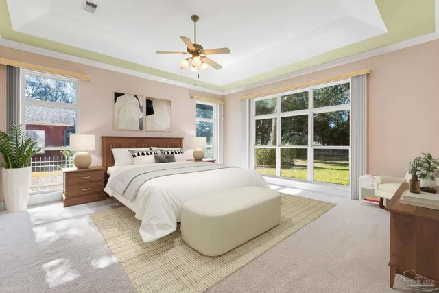 a spacious bathroom with a bathtub a shower and a window