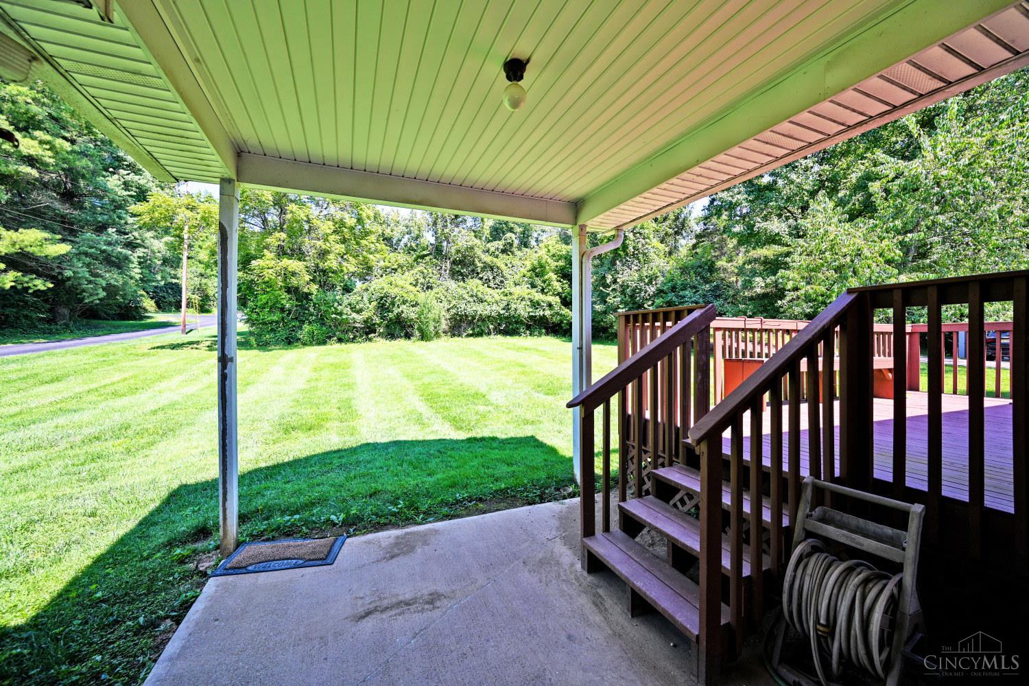 8240 Camargo Road Madeira, OH 45243 - Photo 29 of 33 Great photo of the backyard from the breezeway, an additional patio for more entertainment space