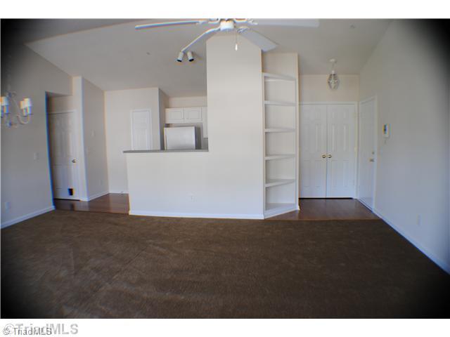 125 James High Point, Unit 3A High Point, NC 27265 - Photo 2 of 14 Living Room. Kitchen opens to a big Living room with built-in bookshelves.