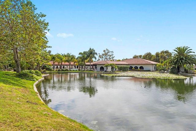 a view of a park with a bench and trees