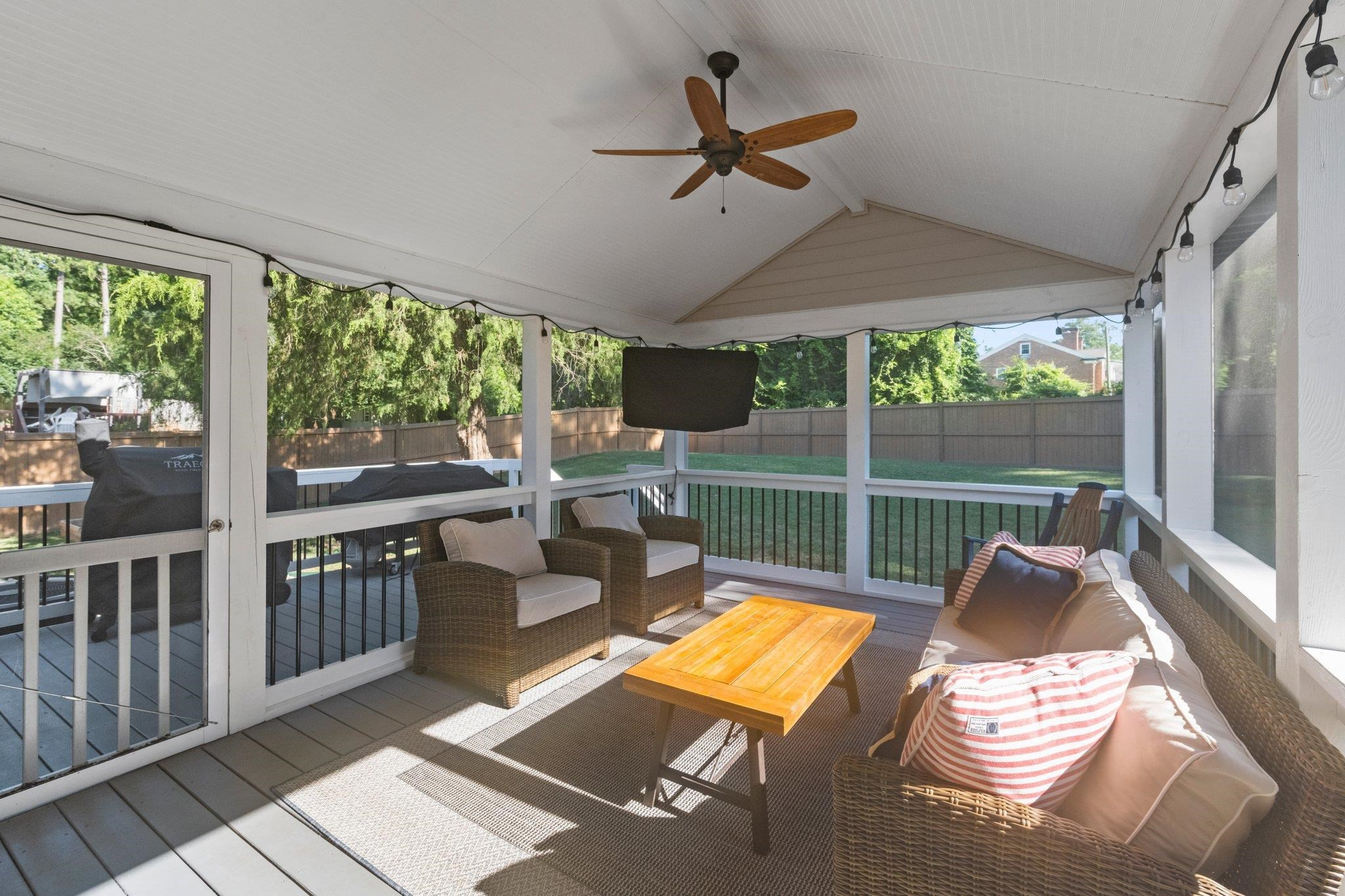 5421 Old Towne Road Raleigh, NC 27612 - Photo 24 of 39 New screen porch added to the home in 2021. Screen Porch