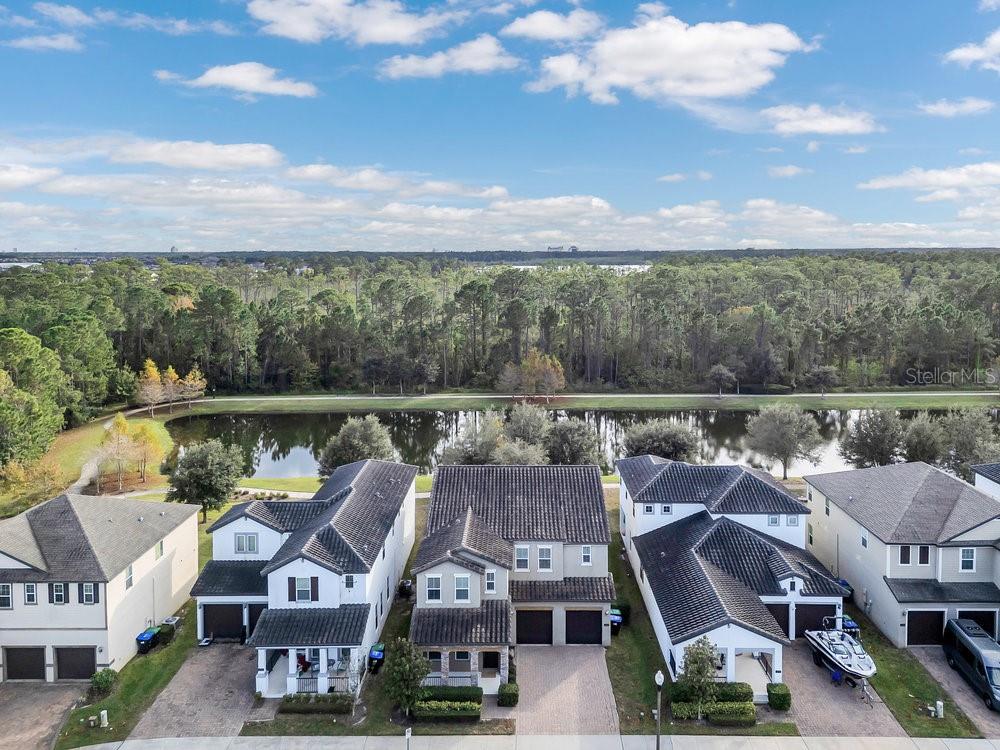 12880 Westside Vlg Loop Windermere, FL 34786 - Photo 40 of 42 an aerial view of a house with lake view