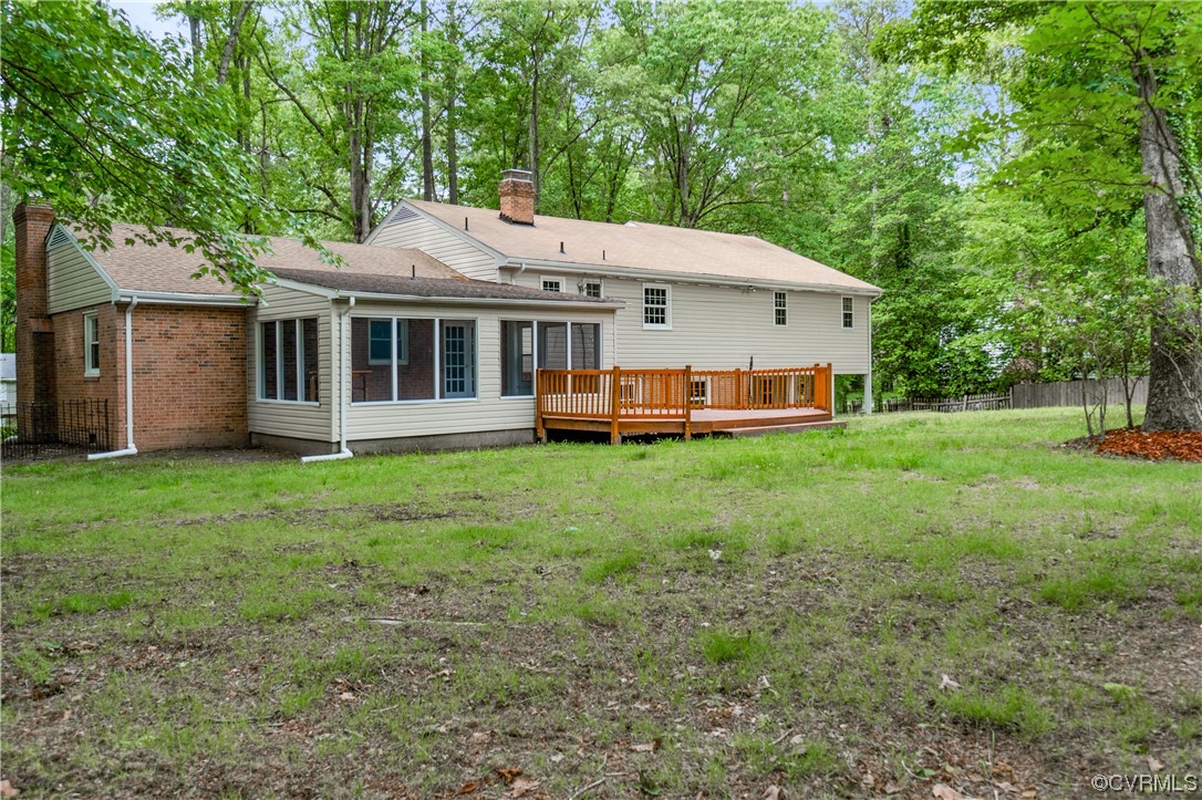 10240 Apache Road Richmond, VA 23235 - Photo 36 of 45 a view of a house with backyard and garden