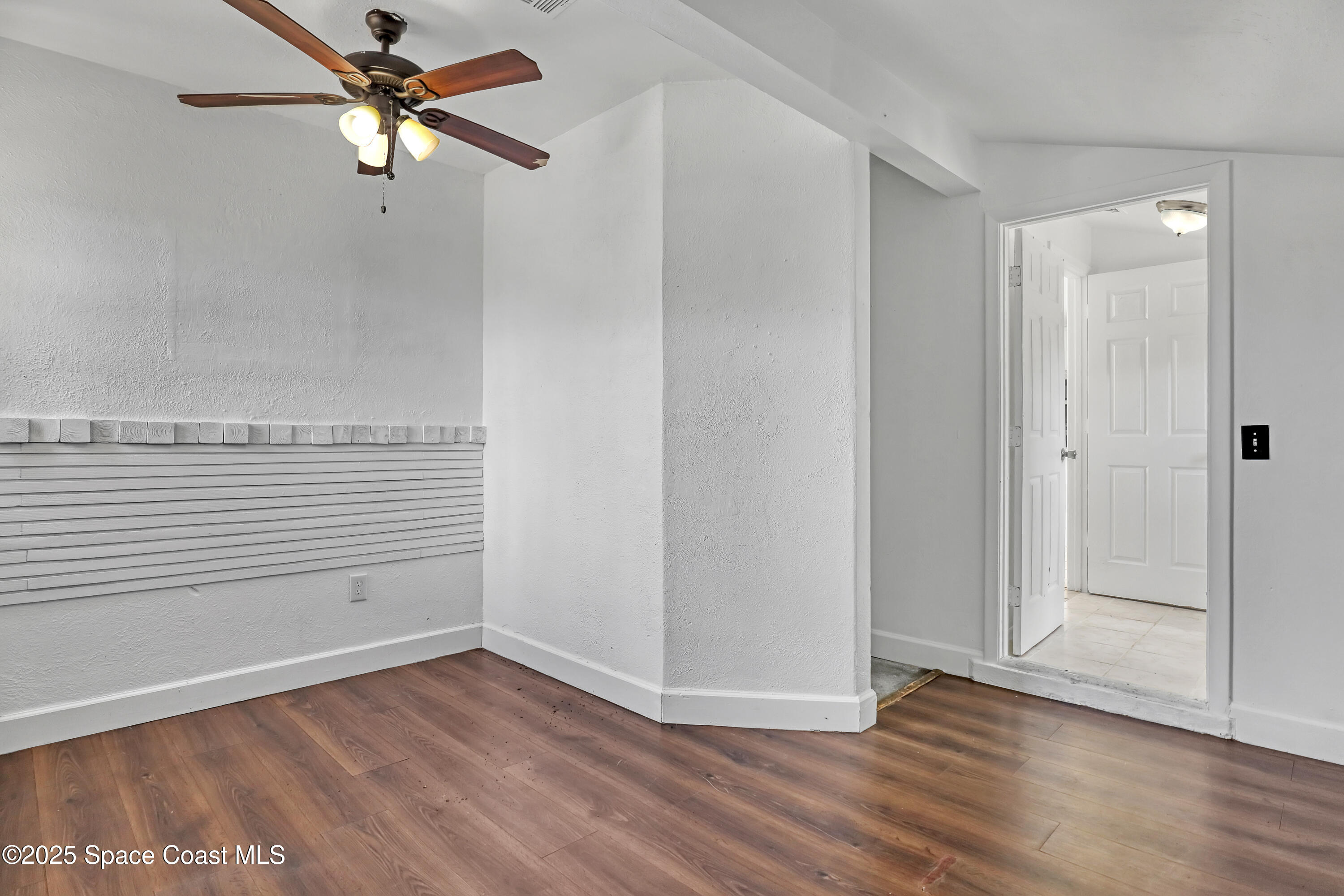 261 Chase Road Cocoa, FL 32927 - Photo 15 of 26 wooden floor in an empty room