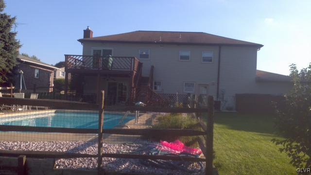 534 Mountain View Road Nazareth, PA 18064 - Photo 13 of 40 Rear view shows the deck off the dining room and t