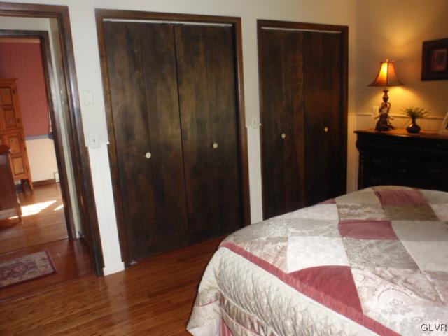 534 Mountain View Road Nazareth, PA 18064 - Photo 27 of 40 Master bedroom with hardwood floors and 2 closets