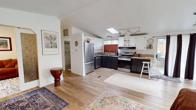 a workspace with furniture