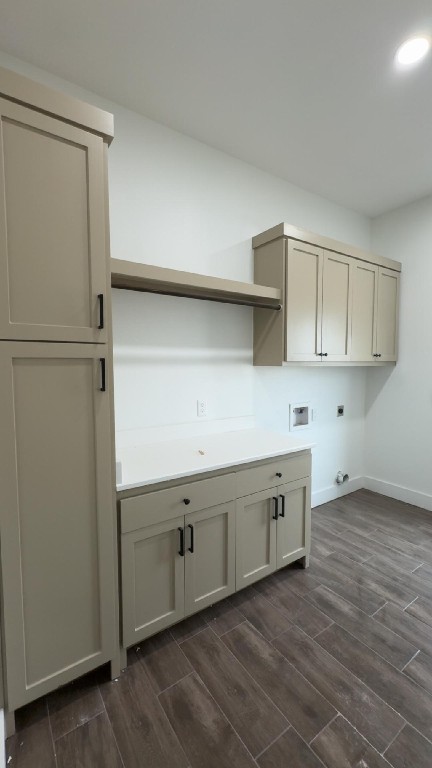 1325 Jared Lumberton, TX 77657 - Photo 17 of 23 a kitchen with cabinets and wooden floor