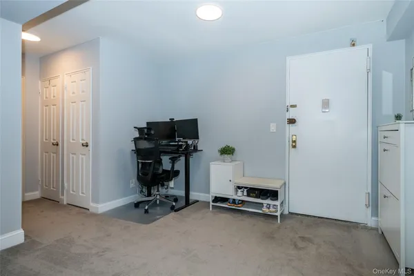 a view of room with workspace