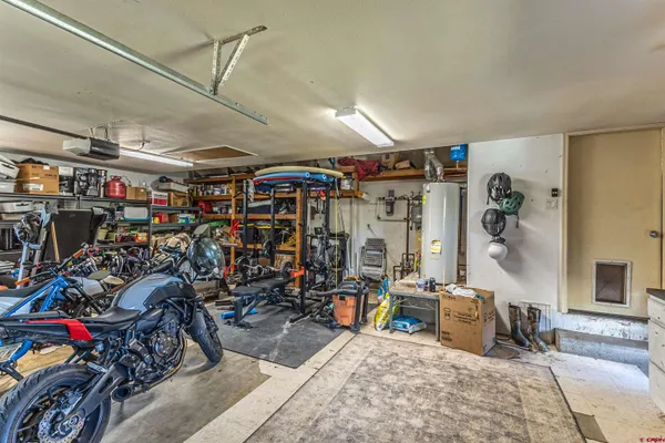 a view of a storage room with bicycles