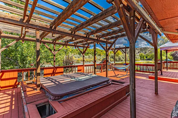 a outdoor space with sitting space