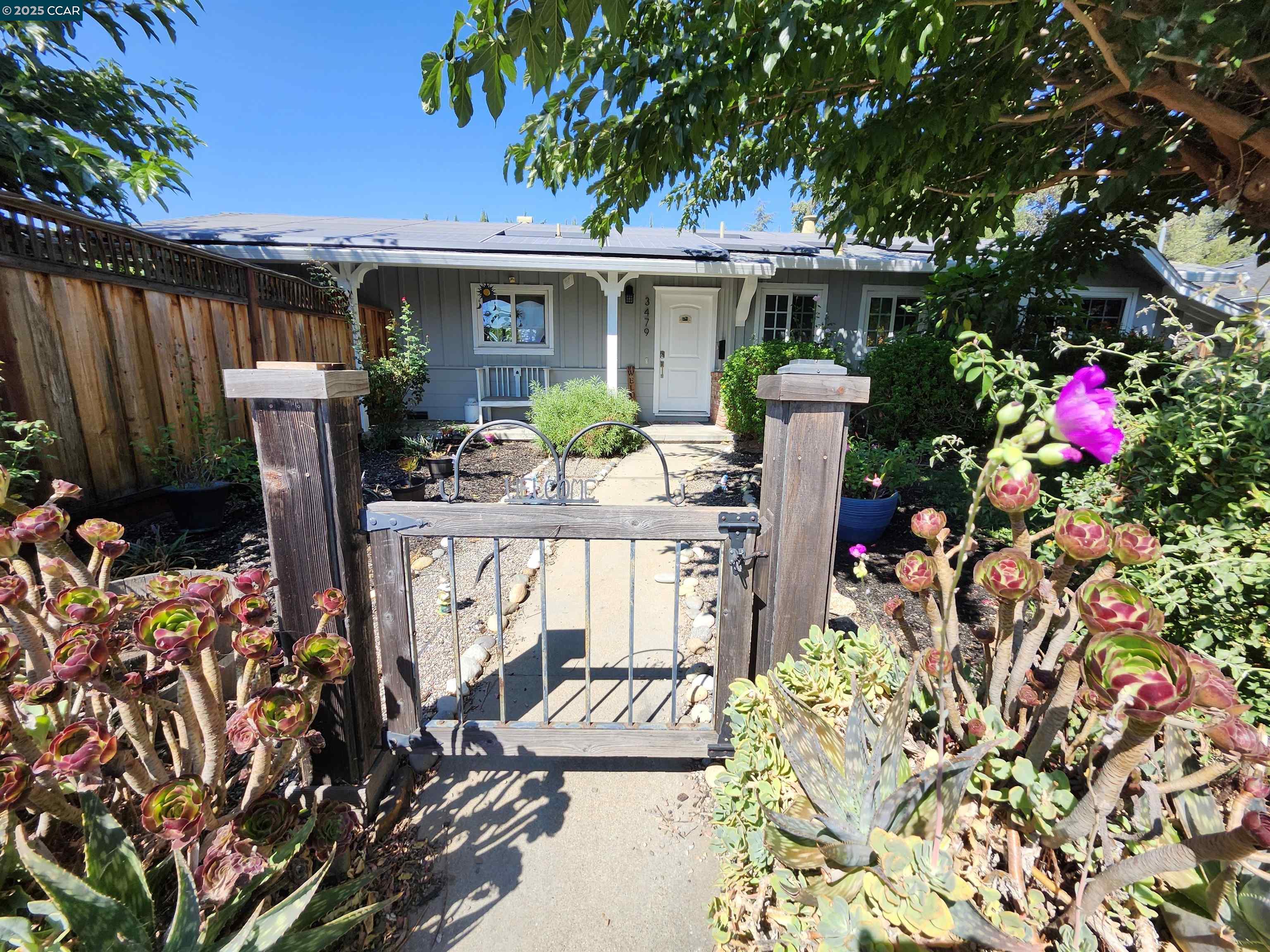 3479 Rose Court Concord, CA 94519 - Photo 6 of 60 a front view of a house with a garden
