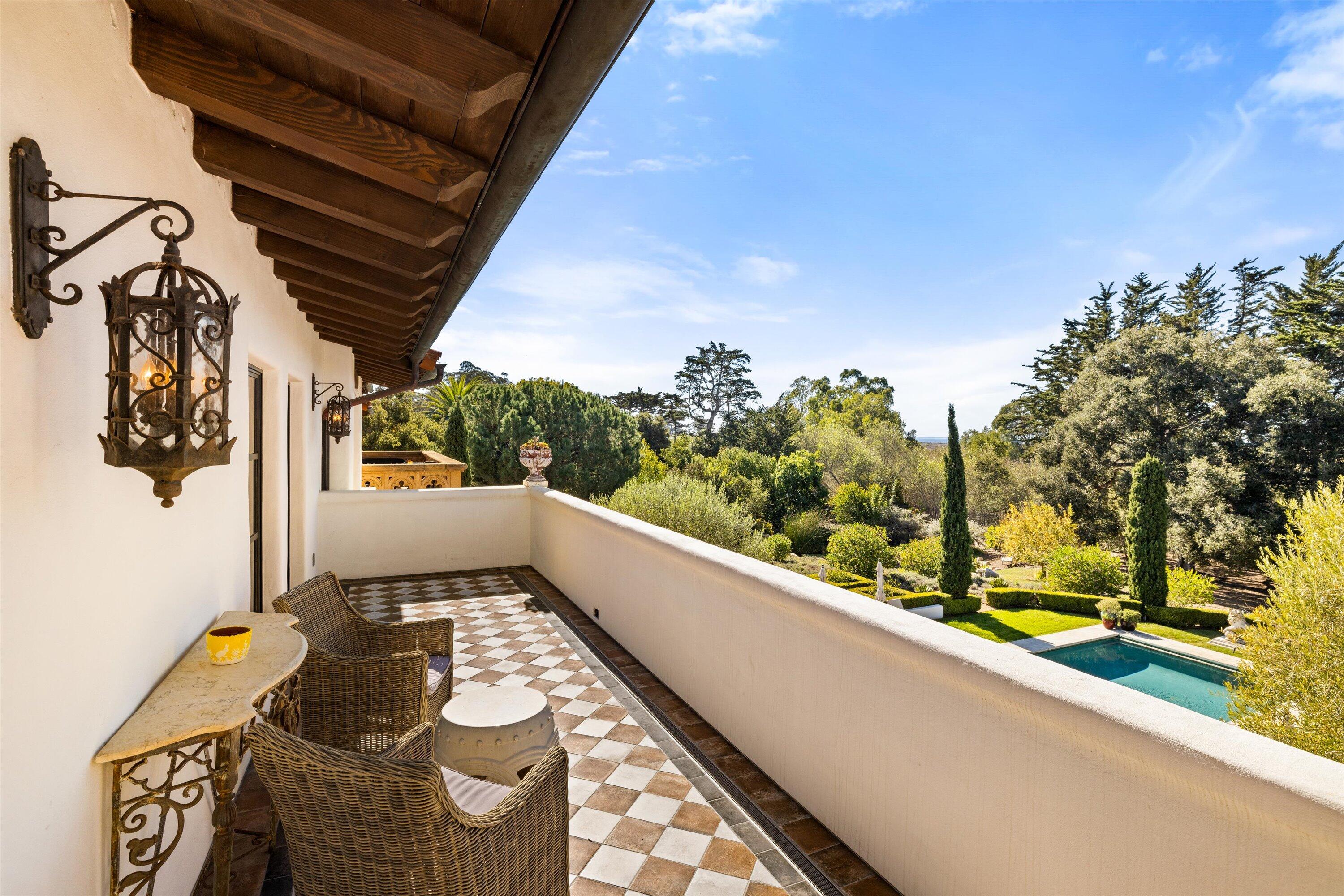 4689 Via Roblada Hope Ranch, CA 93110 - Photo 14 of 30 Balcony with views