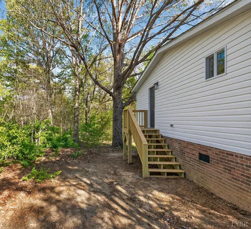 a view of outdoor space and deck
