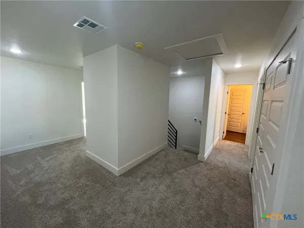 a view of an empty room