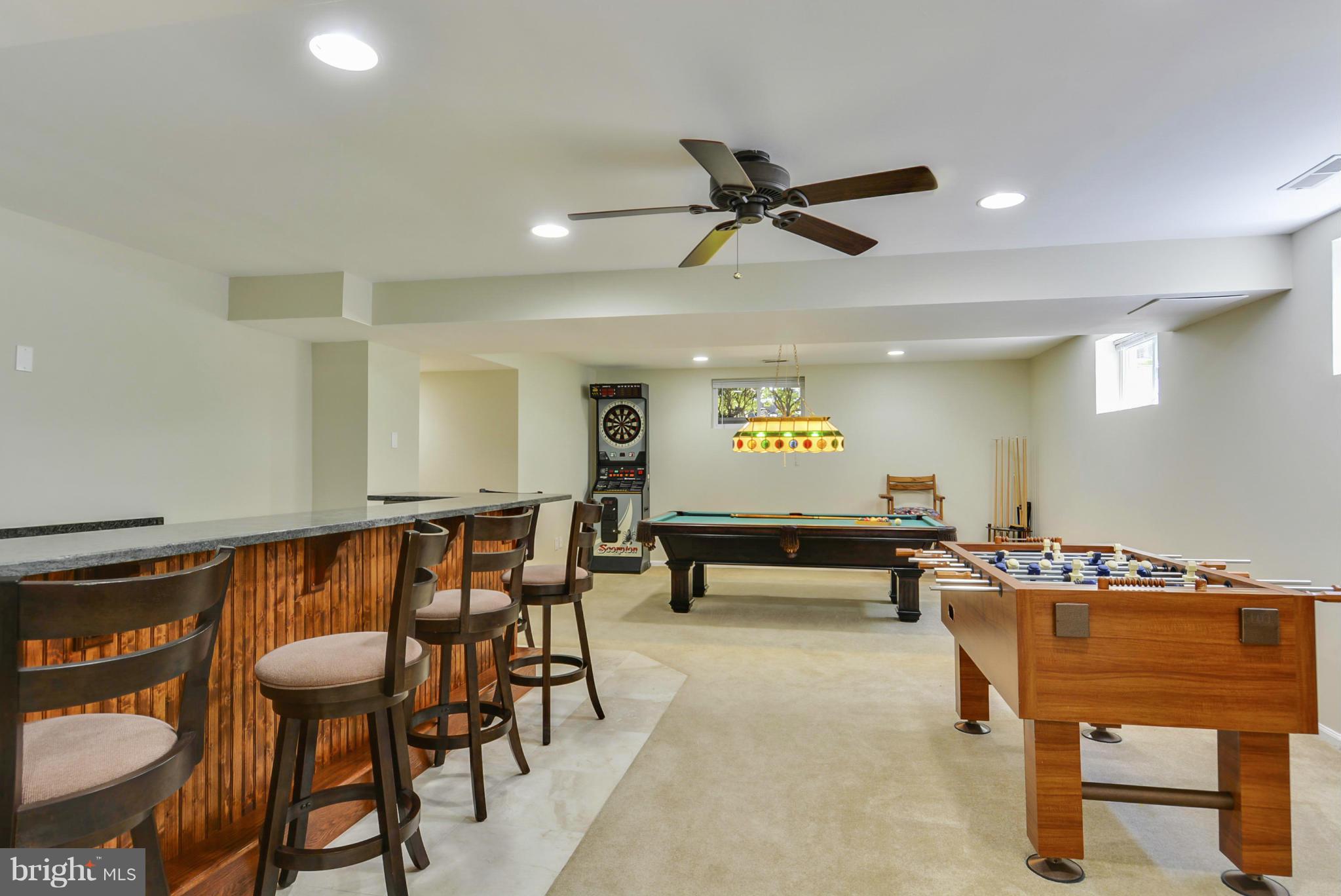 14631 Good Hope Road Silver Spring, MD 20905 - Photo 21 of 28 Basement Rec Room with Bar