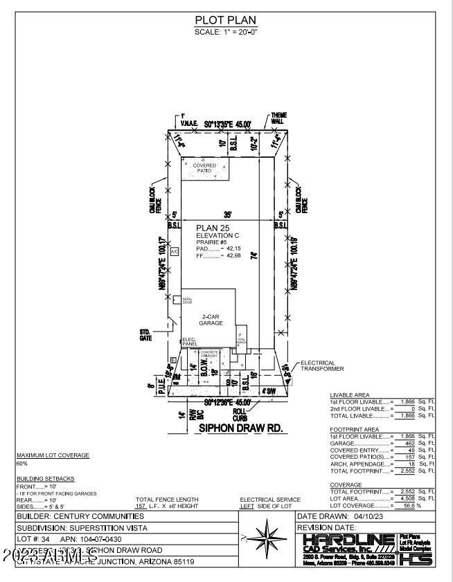 4623 South Siphon Draw Road Apache Junction, AZ 85119 - Photo 4 of 7 Plot Plan