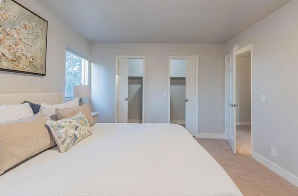 a view of balcony with furniture