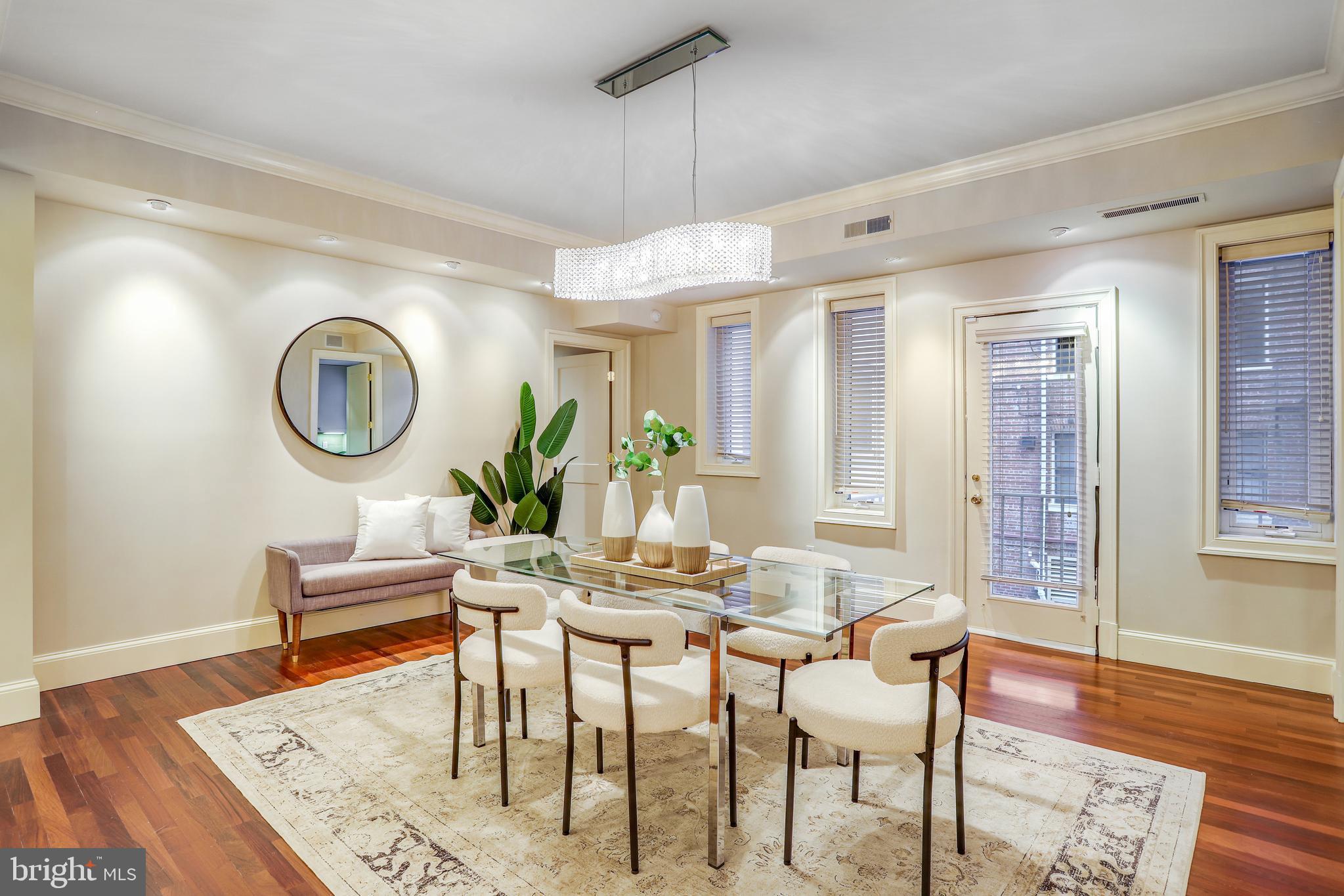 2127 California Street Northwest, Unit 201 Washington, DC 20008 - Photo 5 of 25 Formal Dining Room w/ balcony access