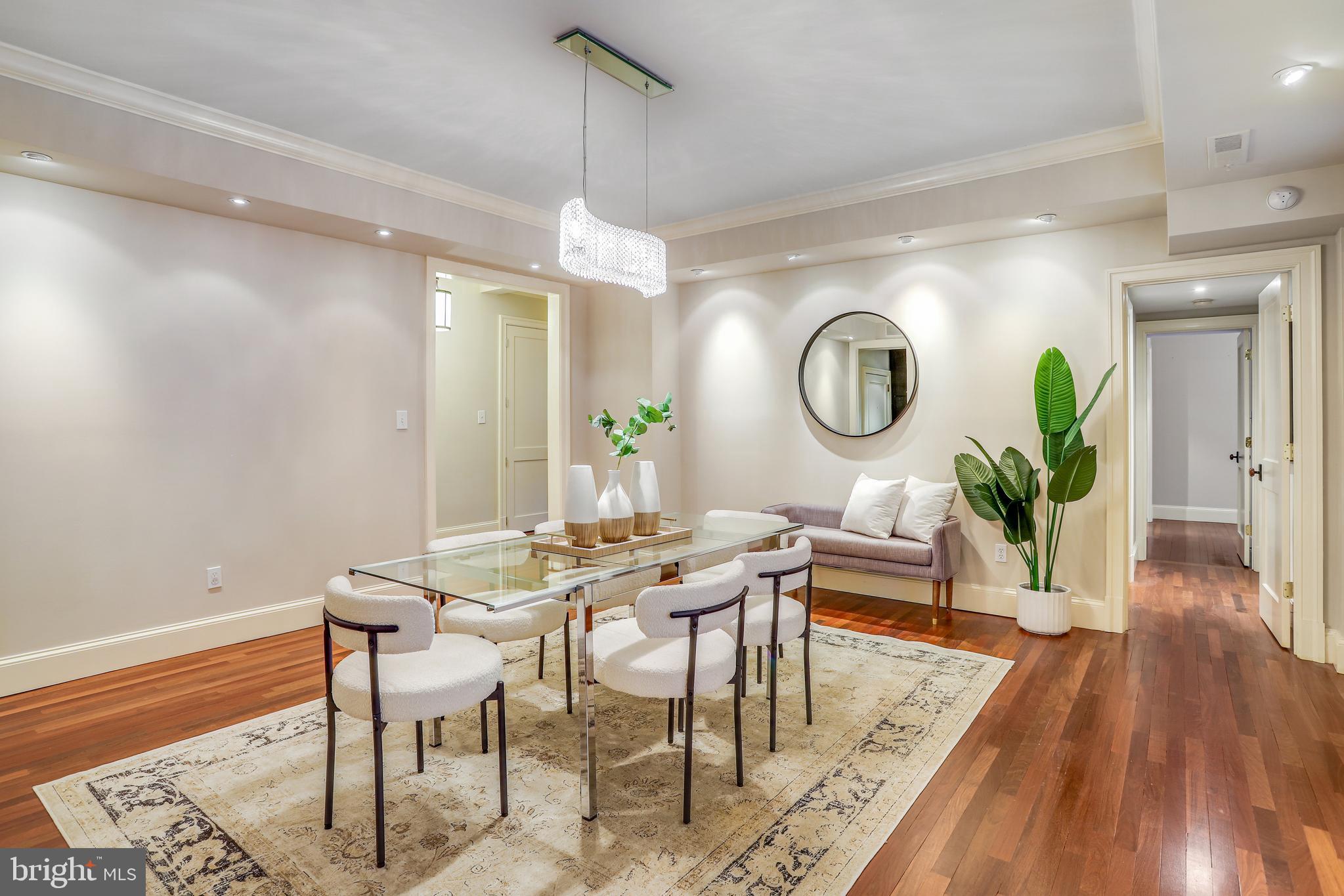 2127 California Street Northwest, Unit 201 Washington, DC 20008 - Photo 6 of 25 Dining Room & hallway to bedrooms