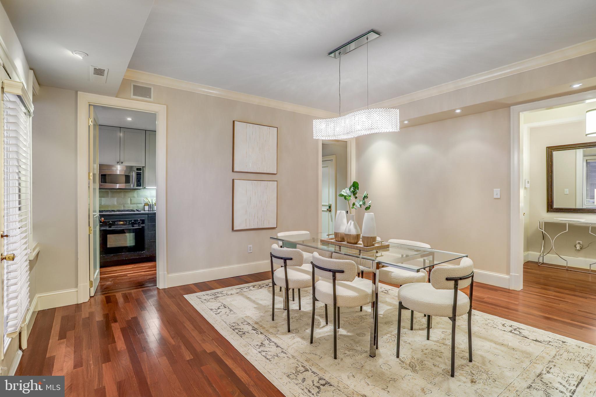 2127 California Street Northwest, Unit 201 Washington, DC 20008 - Photo 7 of 25 Dining Room & Access to Kitchen