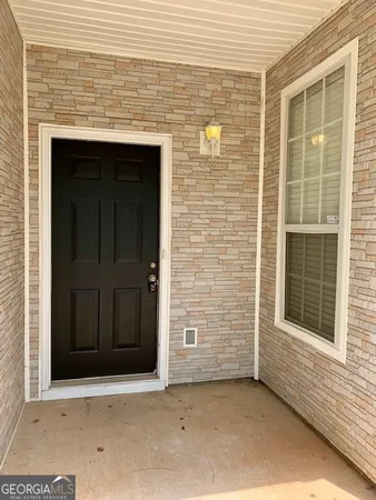 a view of front door of house
