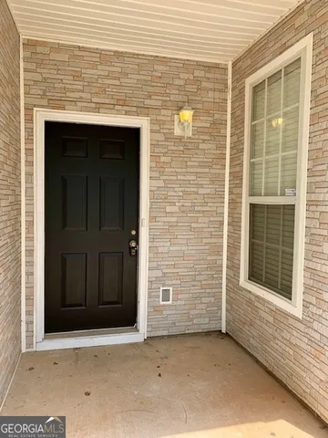 a view of front door of house