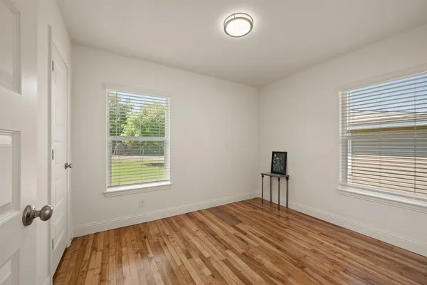 a house view with a garden space