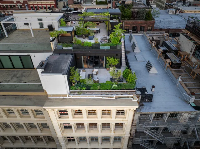 a view of building with outdoor space