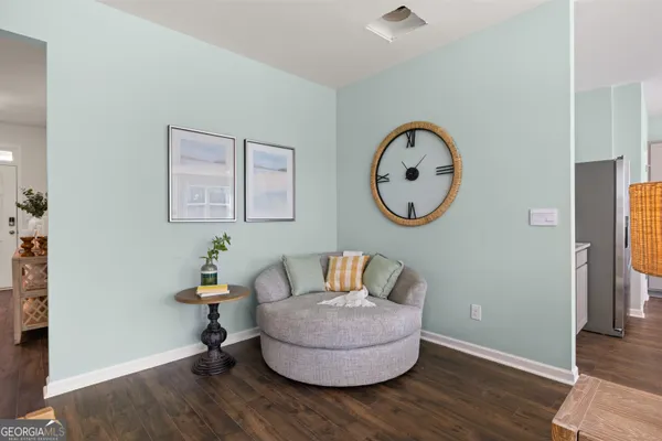 a kitchen with lots of counter top space