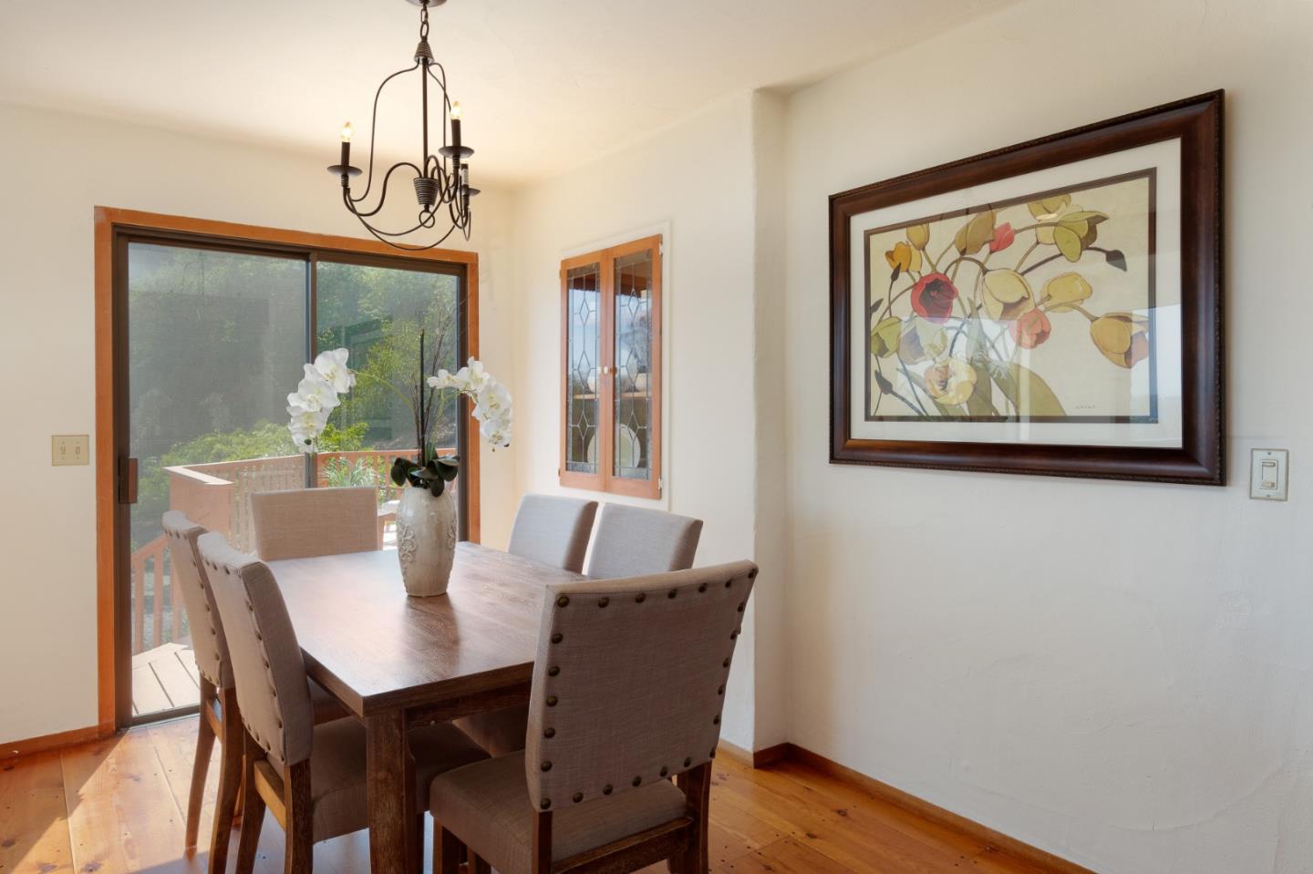 185 La Cima Street Soquel, CA 95073 - Photo 11 of 39 a view of a dining room with furniture window and wooden floor